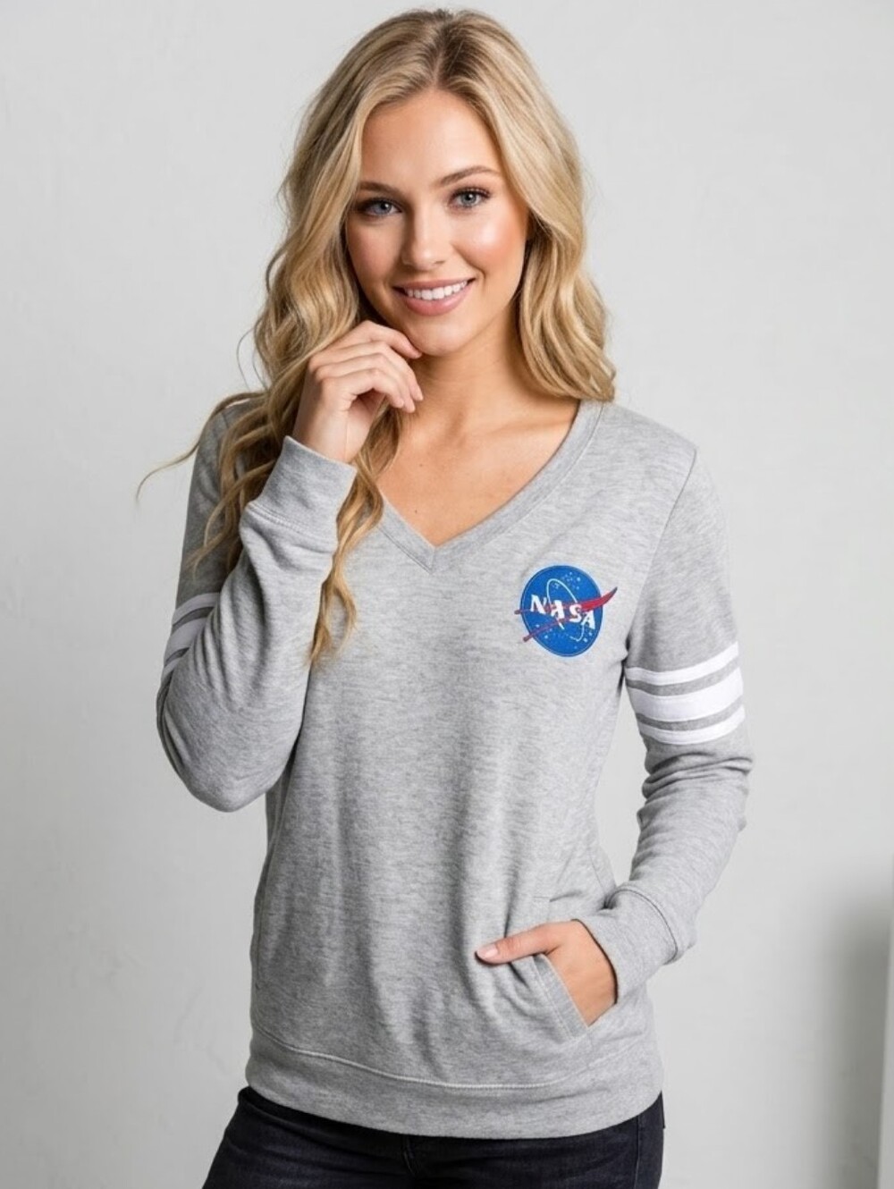 NASA Graphic Gray Sweater